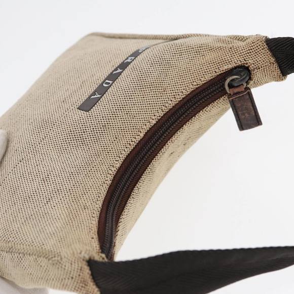 PRADA Hand Bag Canvas Beige Auth 87677 - Picture 6 of 16